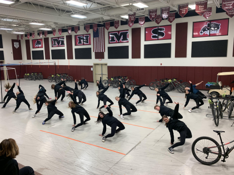 Dance Company performing at Mt. Nebo Middle School